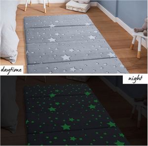 Glow in the Dark Versatility and Comfort Soft Plush <b>Foam</b> Kids Floor Mattress <b>Play</b> Mat for Baby Toddler - Product Image 3