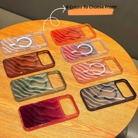 Nouvelle Coque de Téléphone Magnétique Dégradée Effet Vague d'Eau en TPU PC, Étui de Protection pour iPhone 17 16 Pro Max