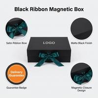 Boîte cadeau rigide personnalisée, imperméable, mate, CMYK, fermeture magnétique, ruban satiné, nœud, emballage de luxe écologique (taille personnalisée OEM)