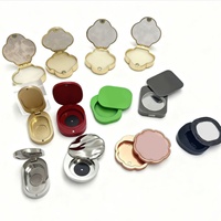 Boîte d'emballage personnalisée en alliage de zinc pour rouge à lèvres et parfum, avec couvercle rabattable, lavable et anti-salissure