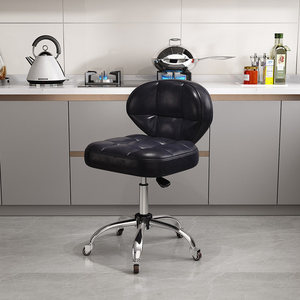 Tabouret de cuisine réglable avec dossier et repose-pieds, chaise de barbier pivotante pour usage commercial en <span class=keywords><strong>salon</strong></span> - Product Image 6