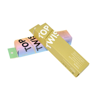 Petites boîtes d'emballage personnalisées de boîte de carton pliante jaune Gary rose pour l'emballage cosmétique de médecine