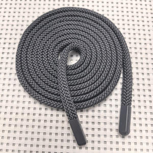 フードメタル合金先端140cm 8mm幅ドローストリングコードロープフラットコード - Product Image 4