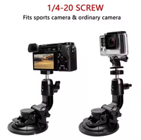 Support de fixation par ventouse pour caméra de voiture, idéal pour enregistreur de conduite, vlogging de voyage, support de pare-brise réglable à 180 degrés