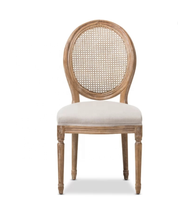 Chaise de salle à manger vintage de style provincial français, chaise de banquet antique en rotin et en cannage, chaise de mariage Louis, style moderne
