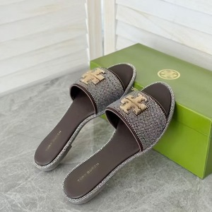 Sandali piatti da donna <span class=keywords><strong>TB</strong></span> 2026 estivi con punta aperta, ciabatte da spiaggia per esterni con strass e suola morbida in gomma - Product Image 4