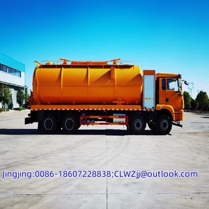 Nouveau camion de nettoyage par aspiration Shacman 8x4 de 33 mètres cubes, diesel, transmission manuelle, norme d'émission Euro 5, pompe à vide en vente - Product Image 2
