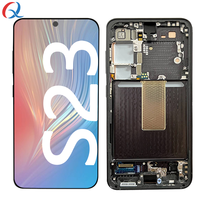 Lcd ponsel asli untuk samsung galaxy S23, lcd pantalla Samsung S23 pengganti layar