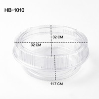 Boîte d'emballage en plastique transparente pour pâtisseries et gâteaux, de haute qualité, ronde, en PET, type clamshell
