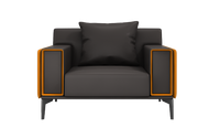 Ensemble de bureau de luxe moderne, fauteuil lounge individuel, canapé-lit trois places, sectionnel modulaire minimaliste pour réception, appartement et atelier