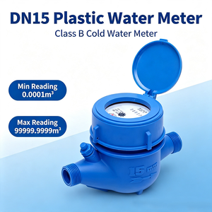 <span class=keywords><strong>Compteur</strong></span> d'<span class=keywords><strong>eau</strong></span> multi-jets en plastique bleu DN15/DN20/DN25/DN32/DN40 avec couvercle anti-poussière à cadran rabattable - Product Image 3