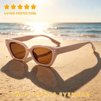 Lunettes de soleil œil-de-chat rétro pour femmes, nouvelle collection, tendance, style vintage, protection UV, petite taille, personnalisables avec logo, faible MOQ
