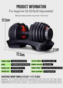 Ensembles d'haltères de musculation poids libres 24kg 40kg avec logo personnalisé - Product Image 4