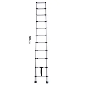 En131 european standard multifunctional telescopic ladder double sided ladder