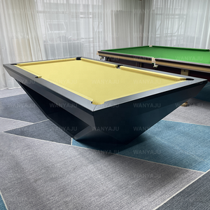 Tavolo da <span class=keywords><strong>Biliardo</strong></span> Moderno Personalizzabile per Sala Giochi Familiare, con Gambe in Legno e Tasche a Caduta - Product Image 6