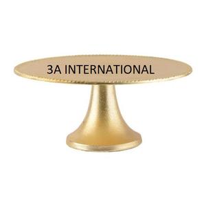 Vaisselle Cake Stand Plaqué Or Finition Cake Server Stand Fête D'anniversaire Célébration Usage Multi Purpose Round Cake Stand - Product Image 1