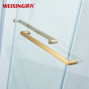 Cabina Doccia Scorrevole Doppia Senza Telaio OEM ODM per Villa, Hotel e Casa, con Vetro Temperato e Porta in Acciaio Inossidabile - Product Image 3