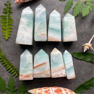 Venta al por mayor de cristales pulidos de grado B natural CrystalHola, tipo Caribbean Square Point, de 50-200g, para Sanación Espiritual Navideña - Product Image 6