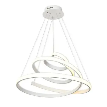 Nordic Luxury Modern Lighting Decorative Stairs Circular Ring Pendant Led Light Chandelier