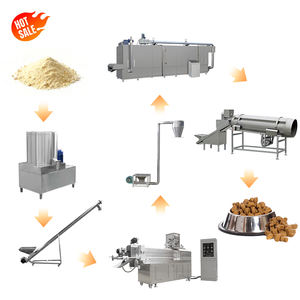 Línea de Producción de Alimentos Ecológicos para Mascotas, Máquina de Pellets para Harina de Pescado, Golosinas para Perros y Gatos, Capacidad de 100-1200 kg/h, 380V/440V, Entrega Rápida - Product Image 5