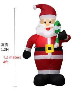5 피트 생활 크기 산타 클로스 야외 크리스마스 마당 장식 조명 장식품 크리스마스 풍선 크리스마스 장식 용품