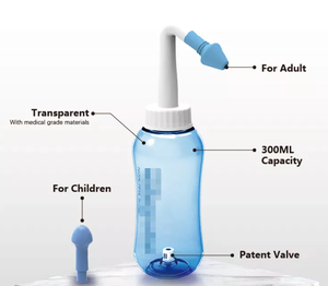 Tratamiento de rinitis alérgica Botella de irrigación sinusal Cuidado diario Lavado nasal Producto de higiene bucal multiusos - Product Image 4