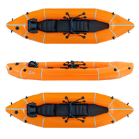 Yacht sportif électrique, bateau de pêche gonflable pour deux personnes, ensemble avec pompe à air et tapis de sol