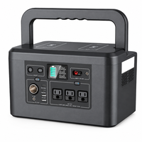 Station d'alimentation portable LiFePO4 737Wh 1000W, alimentation 230400mAh AC DC USB-C, charge sans fil 10W, écran LCD pour usage extérieur et de secours