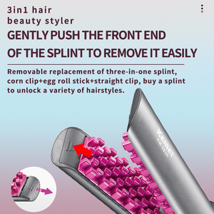Plancha de Pelo Multifunción 3 en 1 <span class=keywords><strong>Kemei</strong></span> KM-2835 con Temperatura Constante, <span class=keywords><strong>Rizador</strong></span> de Pelo con Pantalla LCD - Product Image 4