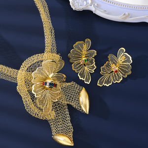 Juego de Joyería MEIZI Chapado en Oro de 18K con Perlas, Inspirado en la Moda Africana, para Mujer, Bodas, Fiestas, Aniversarios, Regalo Inspirado en Dubái - Product Image 5