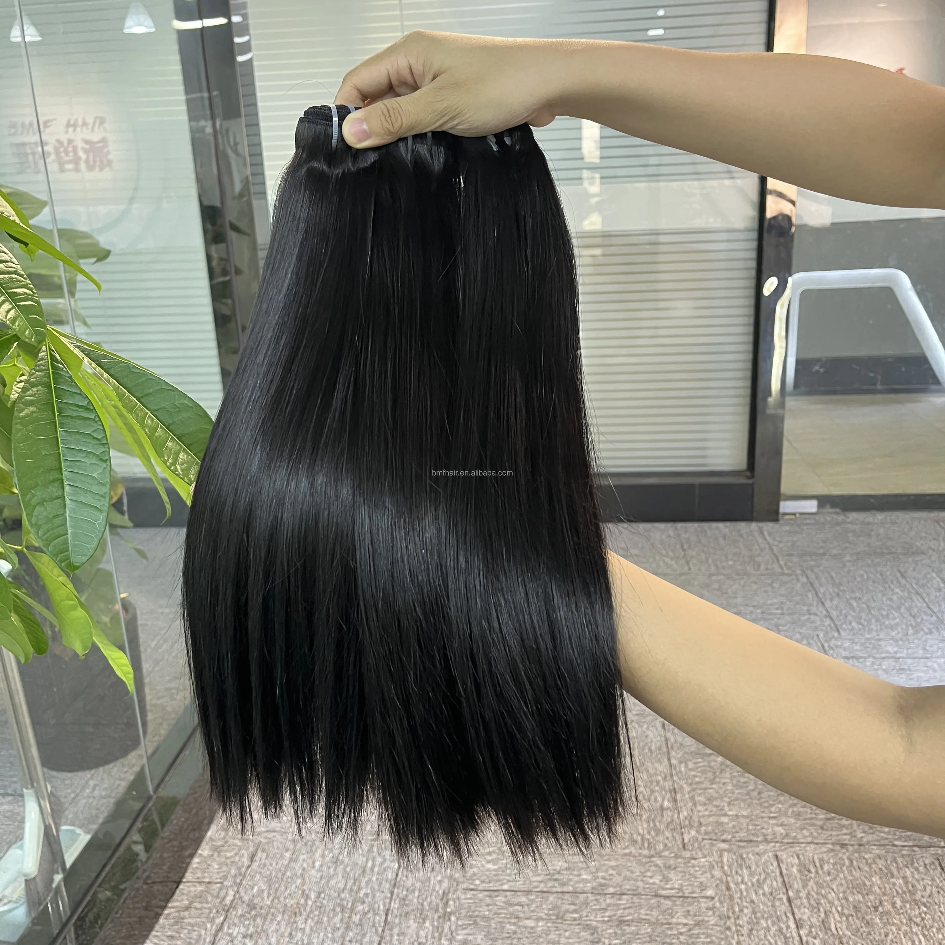 BMF Unprocessed Vietnam Virgin Cuticle Intact Hair Bundle Vendor Bulk Double Drawn Weft Raw Indian Temple Human Hair Extensions