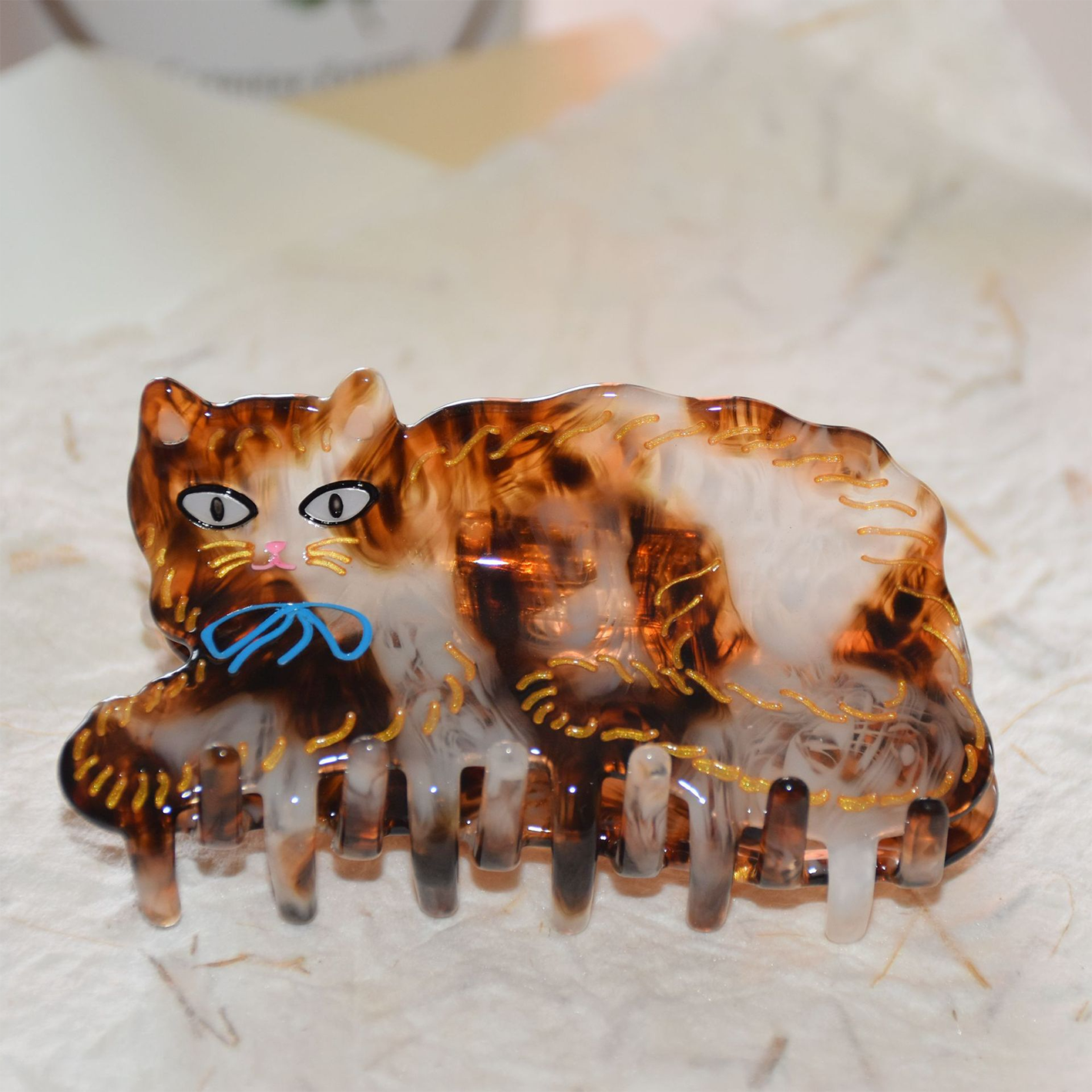 Black and white cow cat