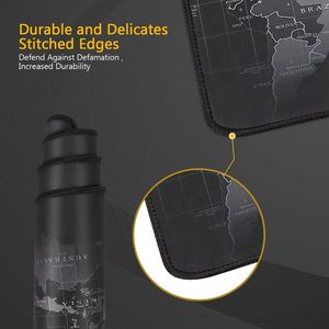 Tapis de souris de jeu ergonomique en caoutchouc noir avec logo personnalisé, grand, long, pour ordinateur, impression de <span class=keywords><strong>carte</strong></span> <span class=keywords><strong>du</strong></span> <span class=keywords><strong>monde</strong></span>, gamer - Product Image 2