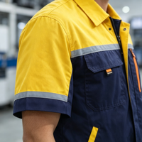 Vêtements de travail de haute qualité en gros, ensemble uniforme durable, vêtements de travail sur mesure, veste de travail à manches courtes/longues pour hommes - MOQ faible