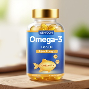 Cápsulas de Aceite de Pescado Triple Potencia 3X, Omega 3, 1000 mg, Aceite de Pescado Puro con DHA y EPA, Cápsulas de Aceite de Pescado Omega 3 con DHA y EPA - Product Image 3
