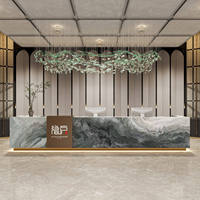 Comptoir de réception moderne pour entreprise, comptoir de luxe pour salon de beauté, bar, club-house, magasin, caisse