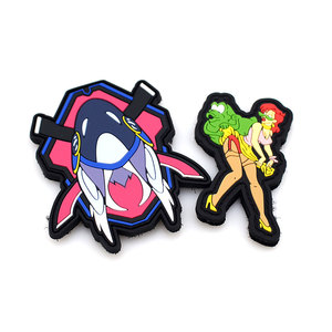 Biểu Tượng Tùy Chỉnh Báo Chí Nhiệt Sắt Trên <span class=keywords><strong>Silicone</strong></span> Cao Su Nhãn Huy Hiệu Dập Nổi 2D 3D Mềm PVC Vá Cho Hat/Quần Áo - Product Image 3