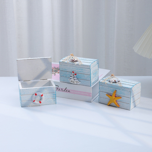 Ocean-themed <b>Mini</b> Treasure Chest Decorative <b>Storage</b> <b>Box</b> Mediterranean Style Beach Chair Ornament Photography Prop - Product Image 5