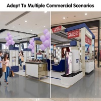 Support d'affichage cosmétique avec éclairage LED, cadre métallique et base antidérapante pour les magasins de beauté et les salons