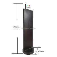 Présentoir rotatif double face en métal robuste pour coques de téléphone portable et outils de suspension pour magasins de détail