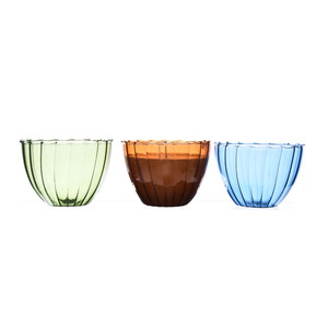Bougie en verre soufflé à la main, bon marché, nouvelle couleur rayée, <span class=keywords><strong>Caramella</strong></span> Murano, verre borosilicate, gobelet à bougie vide, porte-bougie pour la décoration - Product Image 1