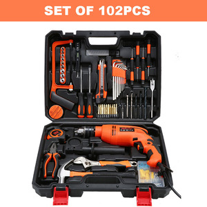 Kit de perceuses à <span class=keywords><strong>Percussion</strong></span> électriques professionnelles industrielles haute puissance 1380W, perceuses à main multifonctionnelles avec Impact - Product Image 5