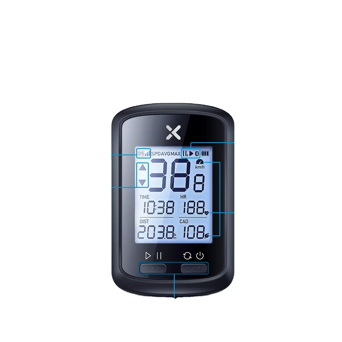 Xoss G + Fiets Computer Draadloze Fiets Snelheidsmeter Outdoor Sport Gps Fietsen Computer Elektrische Fiets Snelheidsmeter Draagbare Lcd