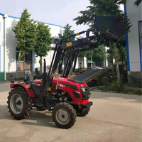 30hp traktor empat roda mini, peralatan dan alat pertanian multifungsi digunakan