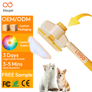 <span class=keywords><strong>Spazzola</strong></span> Professionale Ergonomica Elecpet <span class=keywords><strong>per</strong></span> Rimozione Peli di Animali Domestici, Pettine Massaggiante <span class=keywords><strong>per</strong></span> Cani e Gatti, <span class=keywords><strong>Spazzola</strong></span> <span class=keywords><strong>per</strong></span> <span class=keywords><strong>Sottopelo</strong></span> - Product Image 1