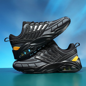 Venta al por mayor de fábrica ODM: Zapatillas deportivas de alta calidad para hombre con cordones modernos, tela de malla, transpirables y suelas gruesas. - Product Image 3