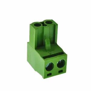 Pitch Pcb Terminal Block 2.54mm Green 4 Pin Insert-In Seat Plug-In Spring Pluggable Screw Terminal Block Connector