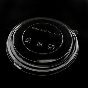 Phẳng Nắp 185mm compostable Nắp bán buôn số lượng lớn PLA Nắp sinh thái bao bì nhà sản xuất bao bì thực phẩm nhà cung cấp PLA Nắp OEM nhà máy - Product Image 2