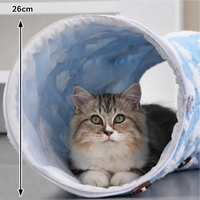 Grand lit tunnel pliable rond en peluche douce pour chien et chat, nouvelle arrivée, personnalisable par le fabricant, luxe, premium, lavable, pour chiot et chaton