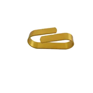 OEM & ODM, плотные глянцевые металлические кольца для салфеток, коллекционные декоративные, золотые